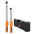 Set 2 Chei dinamometrice electronice 1/2 si 3/8 inch, Crom-Vanadiu, Afisaj Led, 72 dinti, precizie 2%, Cutie transport