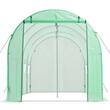 Sera tip tunel cu sistem de udare, 4.48x1.97x1.97 m, usa cu fermoar, cadru otel, 8 x ferestre
