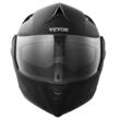 Casca protectie moto cu ochelari integrati, Slot Bluetooth, Lentila parasolar si lentila transparenta, Unisex, Negru Mat, Marimea S