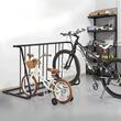 Suport pentru 9 biciclete, Otel carbon, 1200 x 540 x 712 mm, Negru