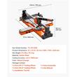 Masina profesionala de taiat gresie, Lungime taiere 600 mm, baza cu arc si ghidaj unghiular reglabil, grosime de taiere 0.5-1.5 cm