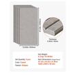 Set 5 panouri acustice fonoabsorbante, 1200 x 600 x 10 mm, Maro, Autoadezive