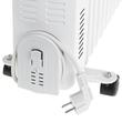 Calorifer electric cu ulei, 13 elementi, 4 x roti, 3 trepte de putere 1000W/1500W/2500W, Afisaj led, Alb, Telecomanda