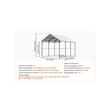 Copertina auto carport, 3 x 4.5 x 3.15 m, cadru si acoperis otel galvanizat, prelata laterala, 8 coloane
