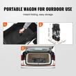 Carucior pliabil pentru gradina, camping, 955x900x600 mm, Capacitate 160 kg, Otel/Nylon