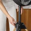Ventilator retro cu trepied, 50 W, 3 x viteze, Reglabil inaltime, functie oscilatie, Negru/maro