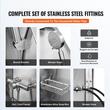Cada pentru animale de companie, Inox, Accesorii complete dus, baterie, Scara, max 200 kg, 1500x1500x700 mm, deschidere usa stanga