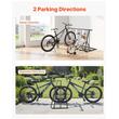 Suport pentru 9 biciclete, Otel carbon, 1200 x 540 x 712 mm, Negru