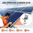 Kit montare panou fotovoltaic 100-300 W, max 69 kg, Aluminiu, 760 x 65 x 80 mm