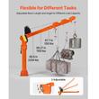 Macara cu brat telescopic pentru camioneta, pivotanta la 360 de grade, Capacitate 1000 kg, palan electric, Telecomanda fara fir