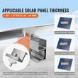 Kit montare panou fotovoltaic 100-300 W, max 69 kg, Aluminiu, 760 x 65 x 80 mm