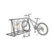 Suport pentru 9 biciclete, Otel carbon, 1200 x 540 x 712 mm, Negru