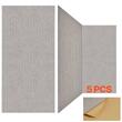 Set 5 panouri acustice fonoabsorbante, 1200 x 600 x 10 mm, Maro, Autoadezive
