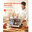 Feliator carne profesional, 400 W, Diametru disc 300 mm, Grosime reglabila 0-15 mm, 300-450 rpm