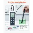 PH-metru profesional, Interval pH 0-14, IP68, Calibrare automata in 3 puncte, Sonda temperatura, Geanta