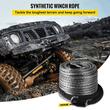 Franghie sintetica pentru troliu, Vevor max 9300 kg, Lungime 28.95 m, Structura 12 fire
