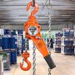 Palan manual cu parghie si lant Vevor 750 kg, Clichet, Inaltime de ridicare 2.8 m, Forta tragere 140 N