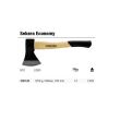 Topor cu coada lemn Strend Pro OrgA613 1250 g, Economy, lungime 700 mm