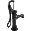 Cismea pentru gradina, Fonta Antique, adancime de pompare max 6 m, Negru, 40 x 15 x 68 cm
