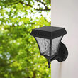 Lampa solara de perete, Exterior IP65, Negru, 110 lm, Lumina alb rece, neutru si calda