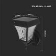 Lampa solara de perete, Exterior IP65, Negru, 110 lm, Lumina alb rece, neutru si calda