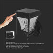 Lampa solara de perete, Exterior IP65, Negru, 110 lm, Lumina alb rece, neutru si calda
