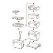 Cutie organizator QBRICK® System ONE 350 Basic, dimensiune 58.5x38.5x32cm