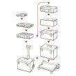 Cutie pentru scule Qbrick® System ONE 450 Basic, capacitate 52L, 585x385x420 mm