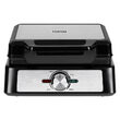 Aparat pentru 2 Wafe, Teesa 1600 W, Termostat, Aluminiu/Inox