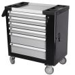 Dulap cu scule pentru service Strend Pro B224, 245 piese, 6 sertare, cu 4 roti