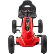 Kart cu pedale, Cadru metalic, Scaun reglabil, max 30 kg, Claxon, Rosu, 850 x 460 x 500 mm