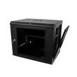Rack metalic de podea 19'', 9U, usa din sticla, 500x400 mm