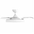 Ventilator de plafon cu lampa, 30 W, Telecomanda, 6 x viteze, palate retractabile, Alb