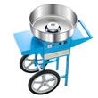 Aparat profesional pentru vata de zahar 1000 W, capacitate 6 buc/min, Inox, 819x520x855 mm, Albastru