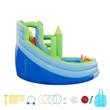 Spatiu joaca multifunctional, Casuta cu topogan cu apa, max 160 kg, Gonflabil, 3440 x 3740 x 2130 mm, minge