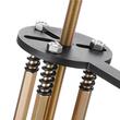 Set extractor de demontare a rulmentilor, 36 in 1, tijă de extensie cu arc, cheie tubulară 17 mm, 3 falci, Otel