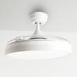 Ventilator de plafon cu lampa, 30 W, Telecomanda, 6 x viteze, palate retractabile, Alb
