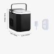 Aparat portabil de facut cuburi de gheata, 12 kg/zi, 100 W, dimensiune 222 x 294 x 290 mm