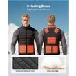 Vesta barbati cu 8 zone de incalzire, Acumulator 1.6Ah, 3 trepte, 7.4V, Negru, Marimea L