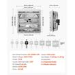 Ventilator evacuare pentru spatii comerciale 413 mm, Jaluzele automate, carcasa Otel, 72 W, 65 dB, 3856 m³/h