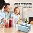 Presa termica cu reglare automata a presiunii, pentru Cani, 550 W, 40-190 ℃,  Albastru