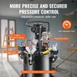 Sistem de vopsit cu rezervor sub presiune, 10 l, 4.1 Bar, Diametru duza 1.5 mm, 170-250 l/min, Manometru, 1 x pistoale