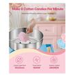 Aparat profesional pentru vata de zahar 1000 W, capacitate 6 buc/min, Inox, 819x520x855 mm, Albastru