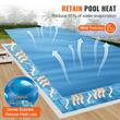 Prelata solara dreptunghiulara pentru piscine, 10.97 × 5.49 m, protectie UV, Albastra, personalizabila