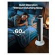 Ventilator turn cu umidificare, alb, 40 W, Telecomanda, 308 x 1017 mm, Silentios 60 dB, Rezervor apa 4 l, Oscilatie, Timer