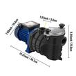 Pompa pentru piscina cu filtru detasabil, 750 W, Debit 15000 l/h, 3450 rpm
