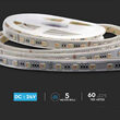 Banda led 24V, SMD5050, 60LED/m, 3IN1 RGB si ALB, IP20, 5m, 1680 lm/m
