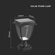 Lampa solara, 2 W, Exterior IP65, Negru, 110 lm, Lumina calda
