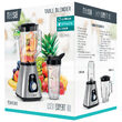 Blender de masa Teesa, 2 viteze, Caracasa Inox, Bol sticla 1.5 l, 1300 W, functie impuls