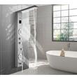 Panou dus hidromasaj, Vevor Inox, 6 functii, Led, 20x6.6x122 cm